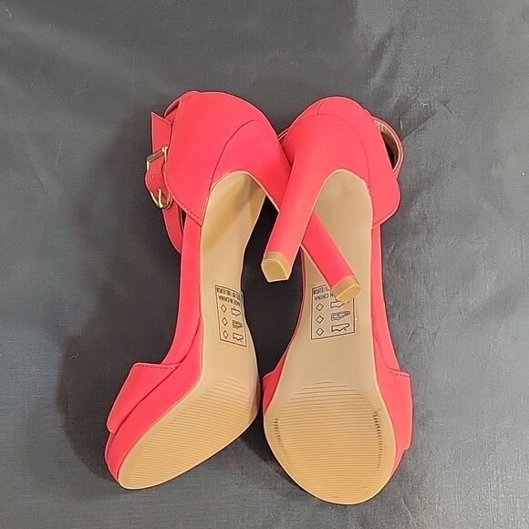 BRAND NEW QUPID ADJUSTABLE BUCKLE ANKLE STRAP OPEN TOE HIGH HEEL OPEN TOE SANDAL - Picture 13 of 14